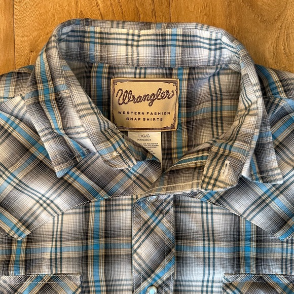 **WRANGLER** vintage western button down SIZE LARGE - Picture 4 of 6